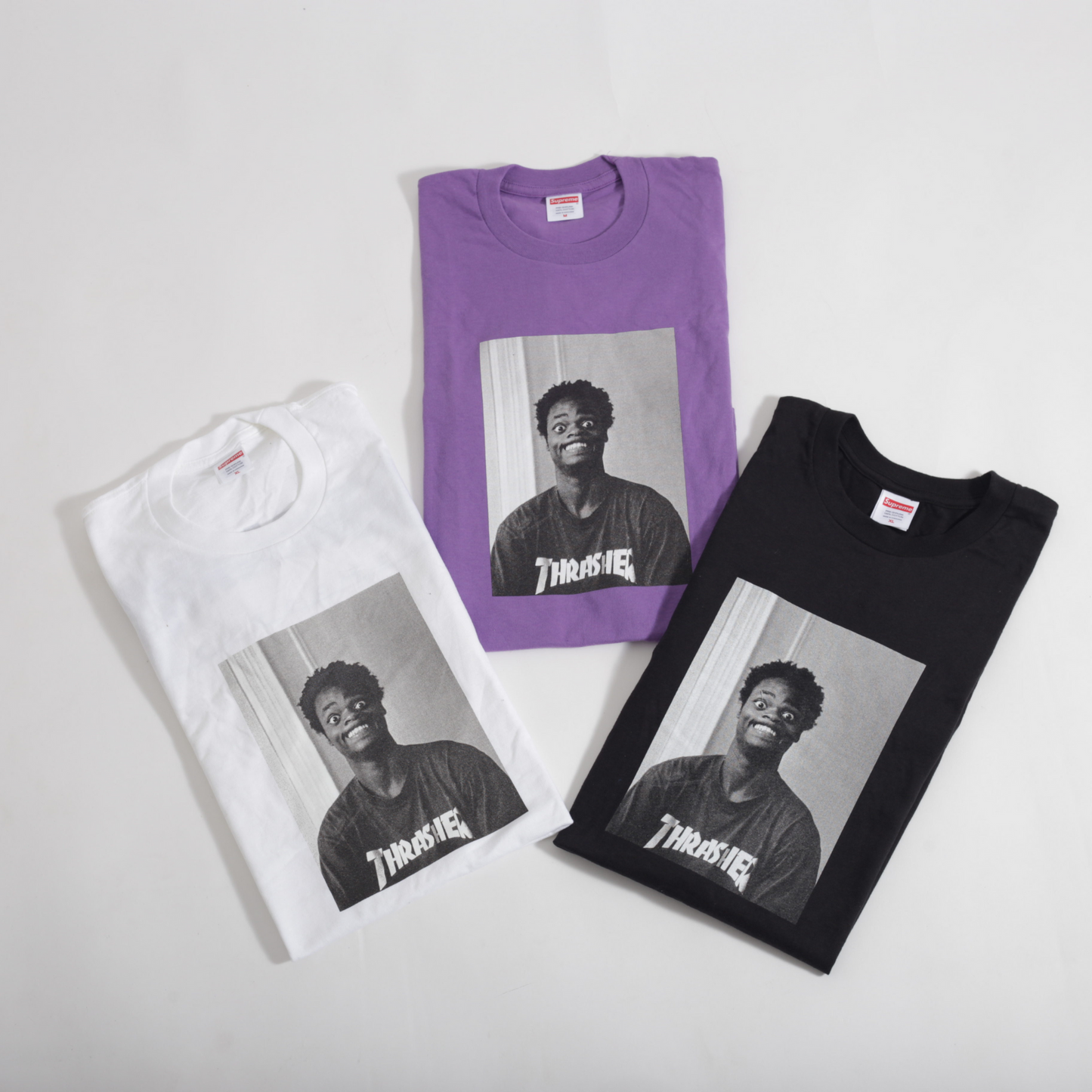 Camiseta Supreme x Trasher Harold Roxa