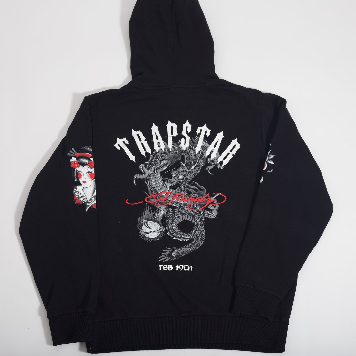 Moletom Trapstar x Ed Hardy Preto
