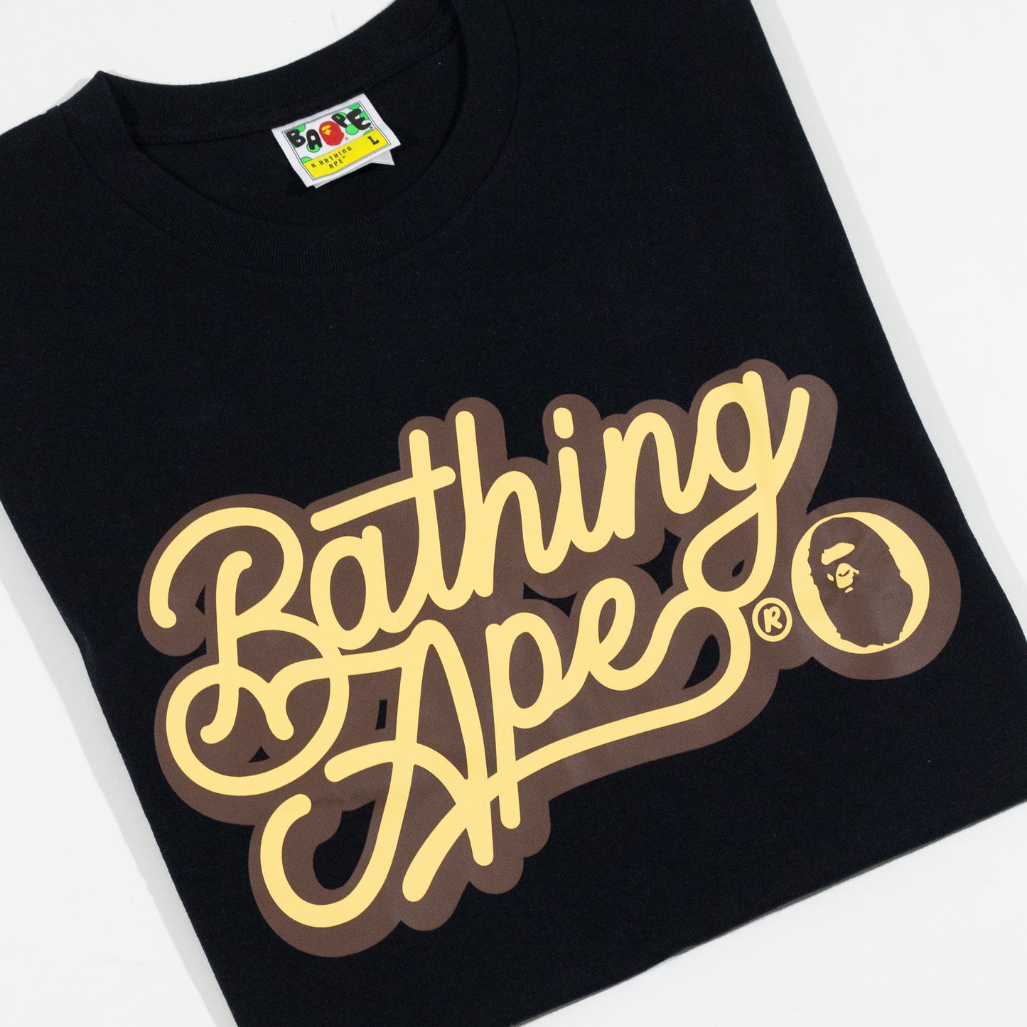 Camiseta BAPE Script Logo Tee Preta