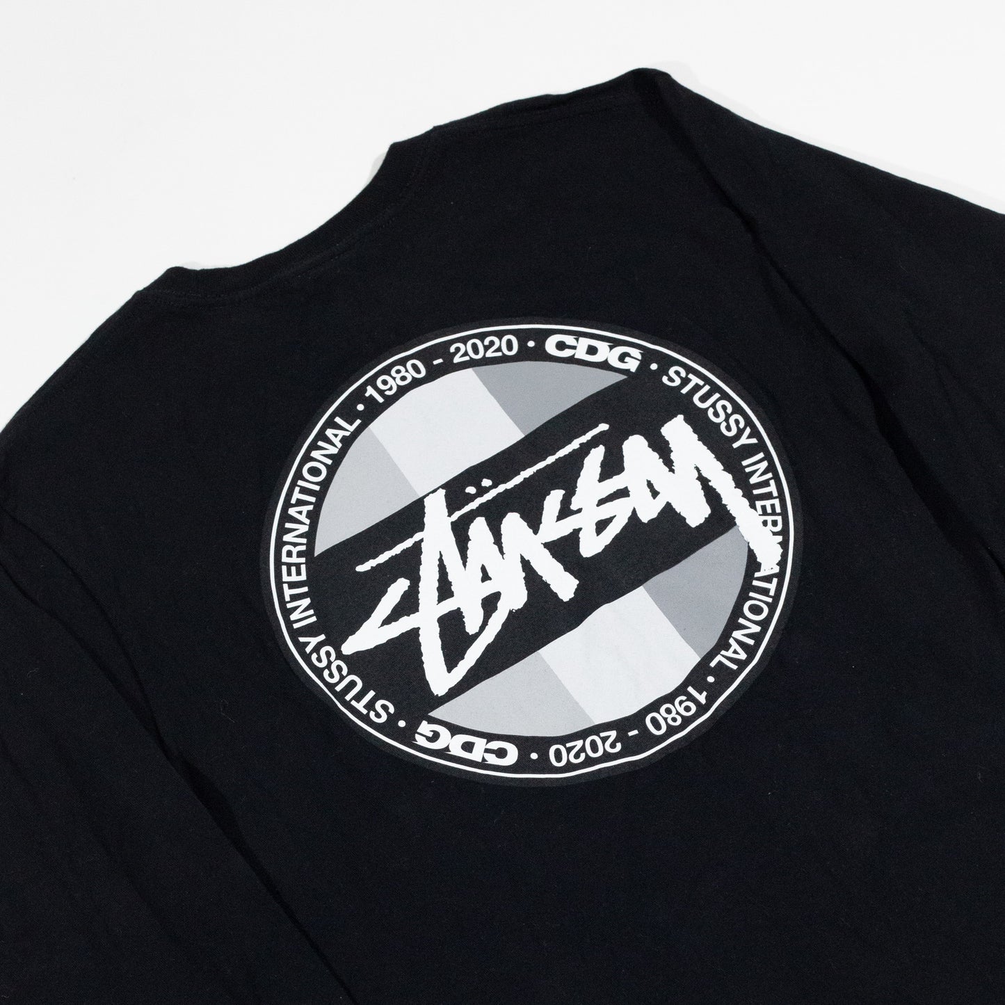 Camiseta Manga Longa Stussy x Comme Des Garçons