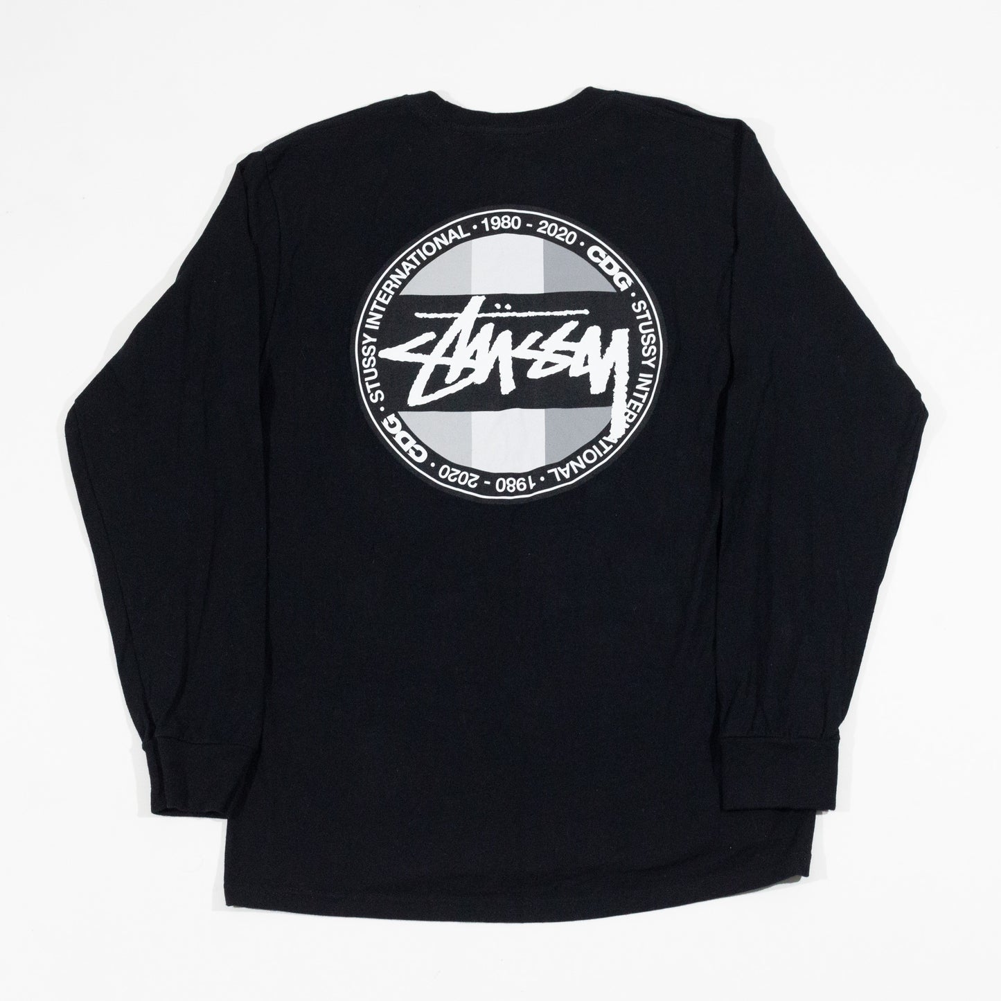 Camiseta Manga Longa Stussy x Comme Des Garçons