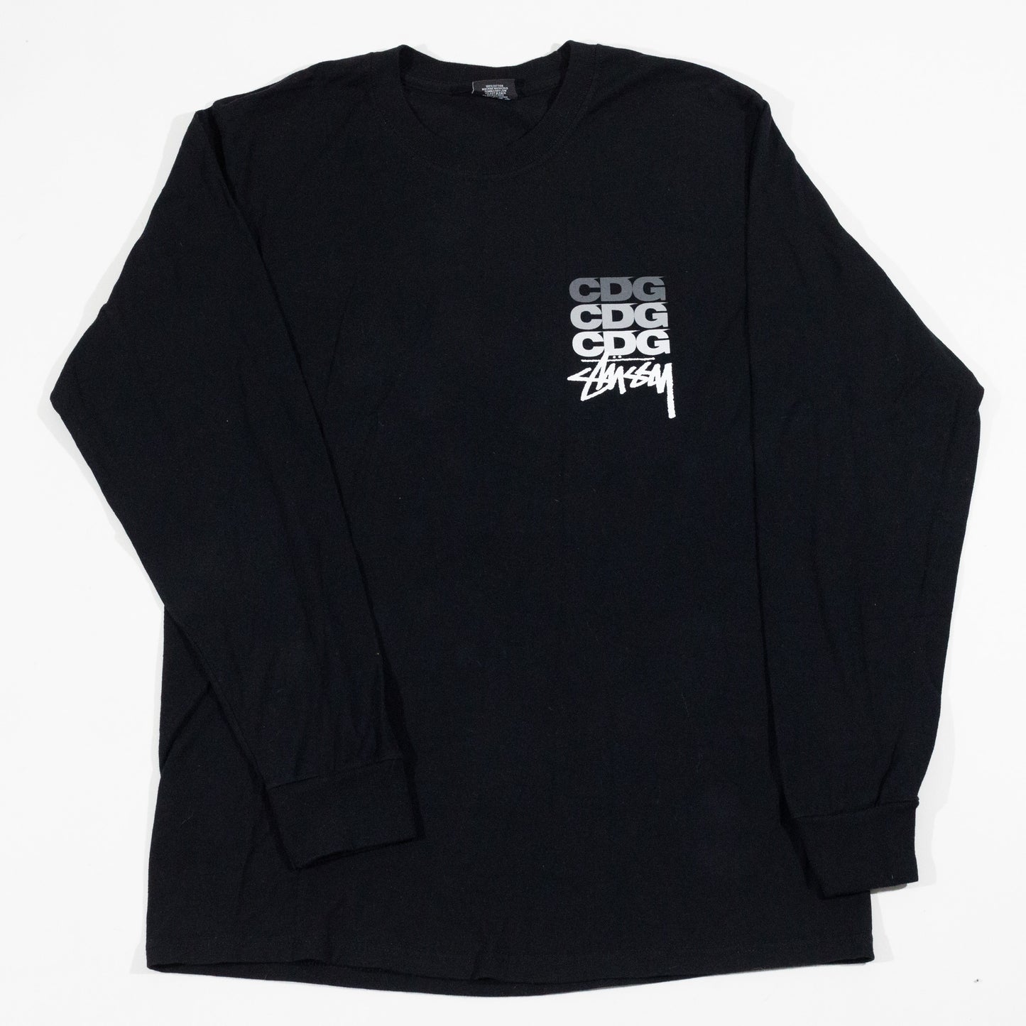 Camiseta Manga Longa Stussy x Comme Des Garçons