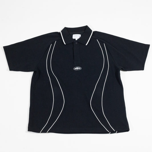 Camisa Polo Corteiz Island Pique Preto