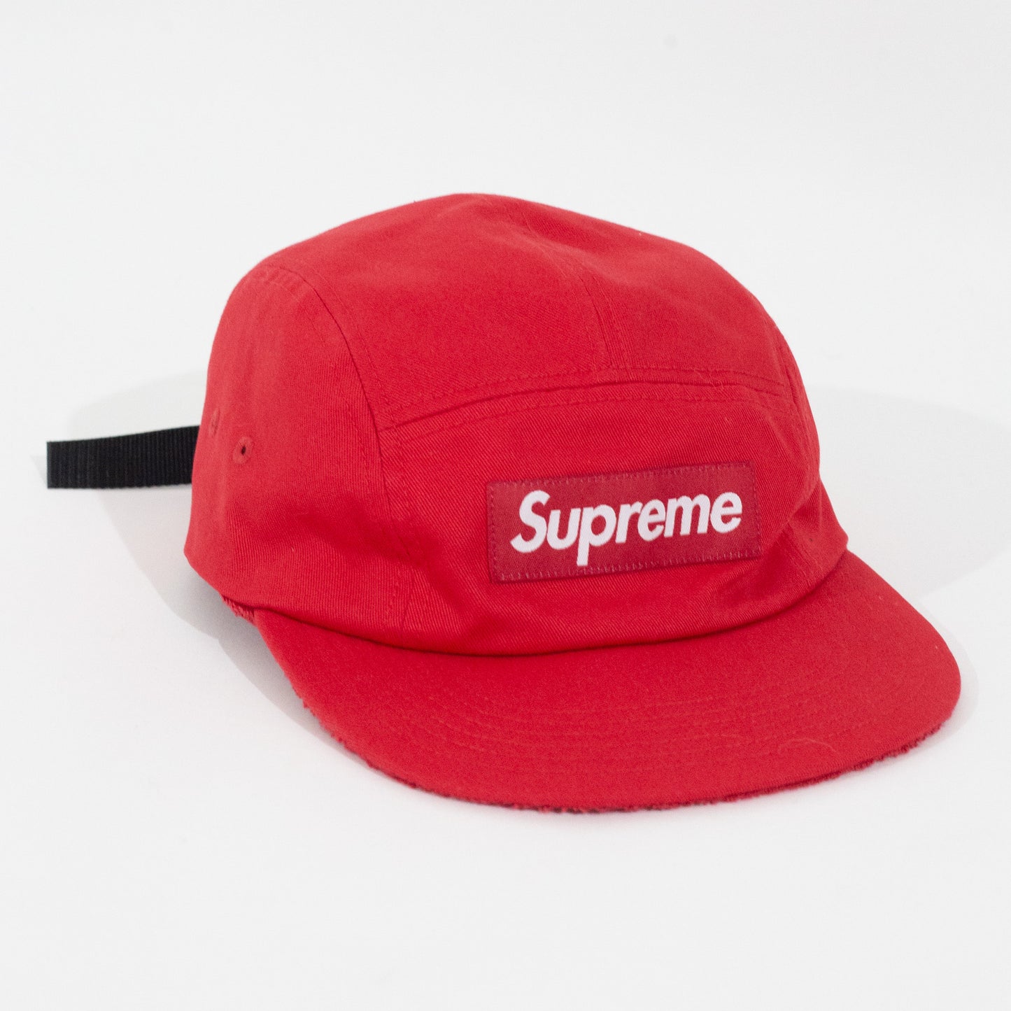 Bone Supreme Reversible Terry Camp Cap Vermelho