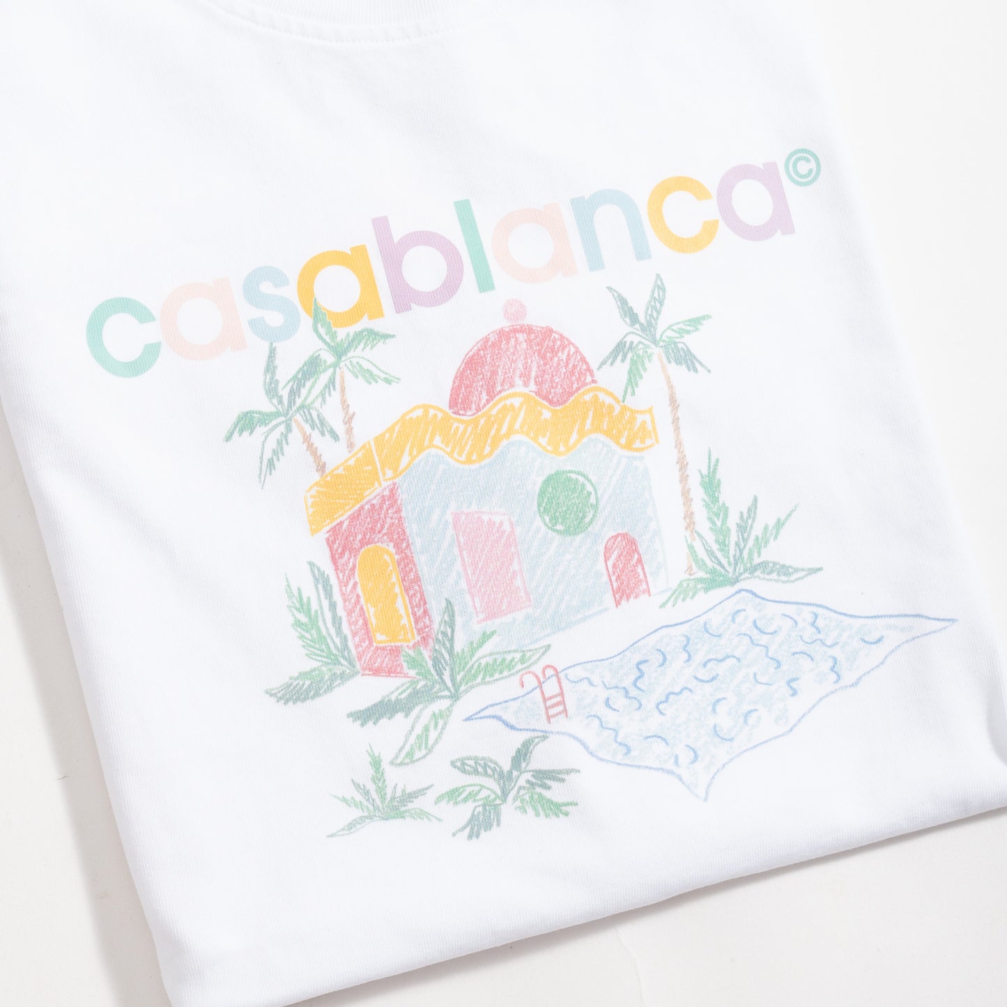 Camiseta Casablanca Graphic Print Branca