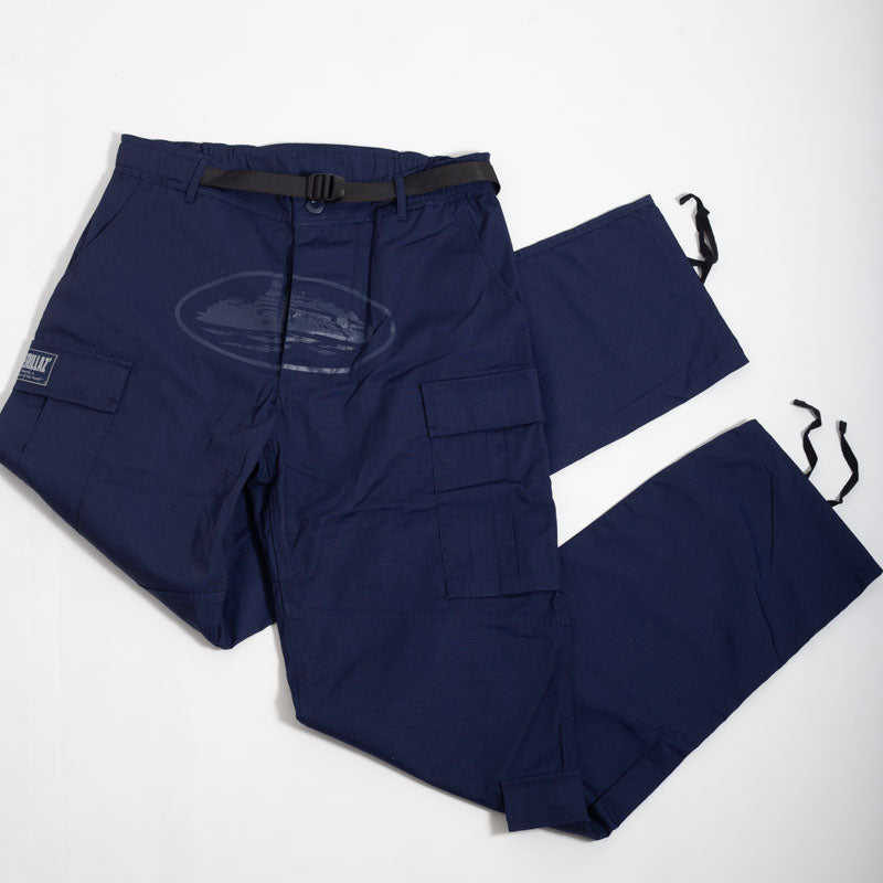 Calça Corteiz Cargo Azul
