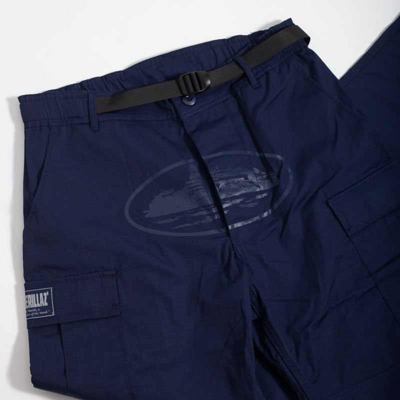 Calça Corteiz Cargo Azul