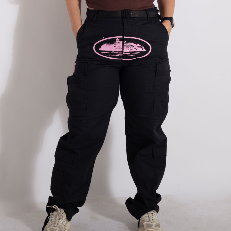 Calça Corteiz Cargo Rosa