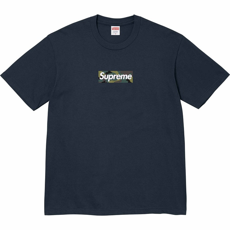 Camiseta Supreme Box Logo Azul Marinho