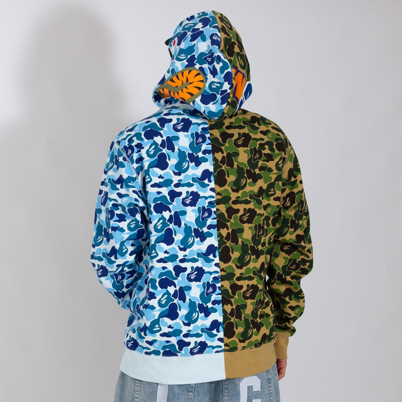 Jaqueta BAPE ABC Camo Crazy Shark Azul e Verde