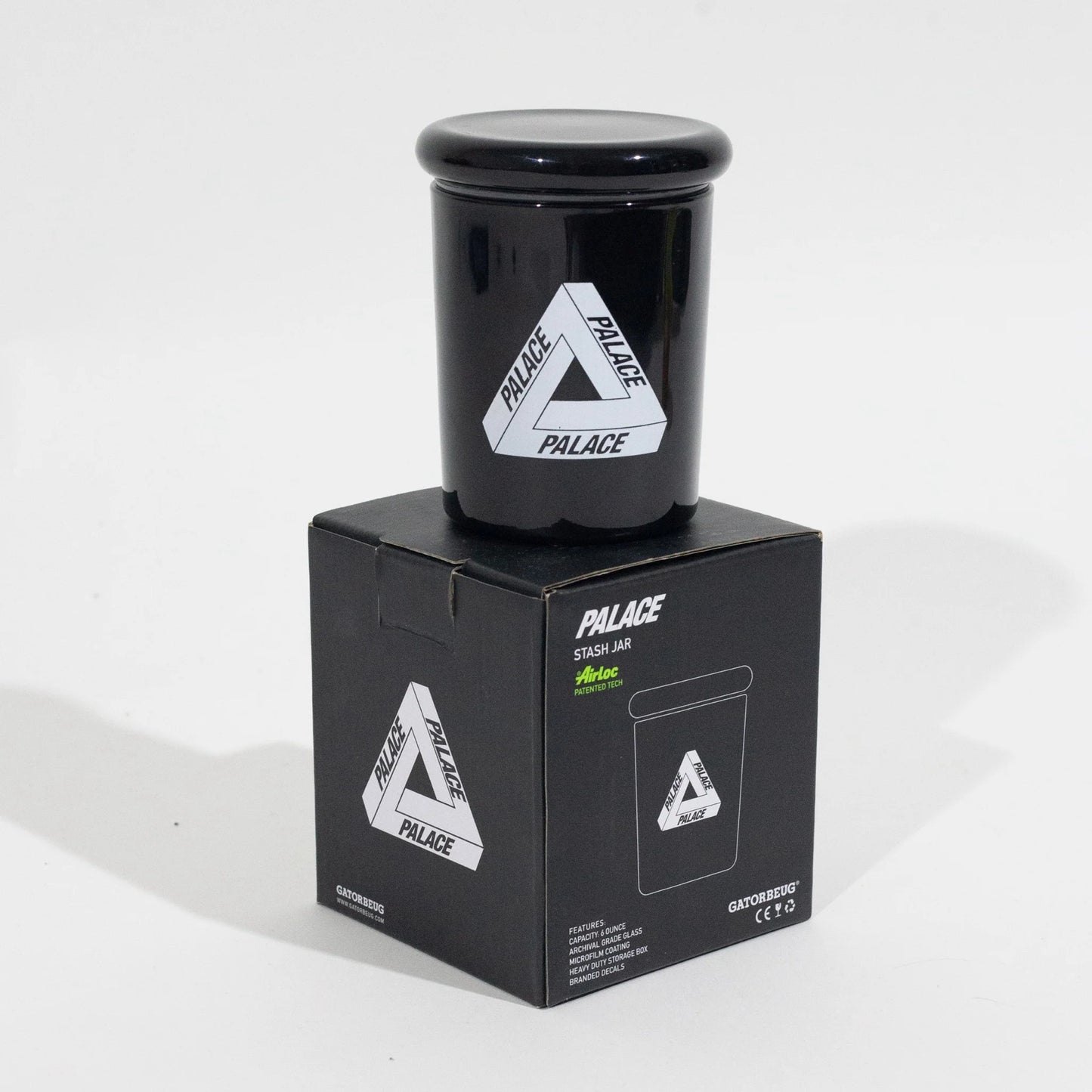 Stash Jarr Palace Preto - Pote de vidro Palace