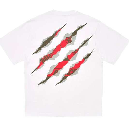 Camiseta Palace Ripped Branca