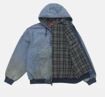 Jaqueta Supreme Reflective Arc Hooded Azul