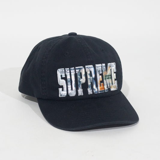 Bone Supreme Embroired Money 6 Panel Preto