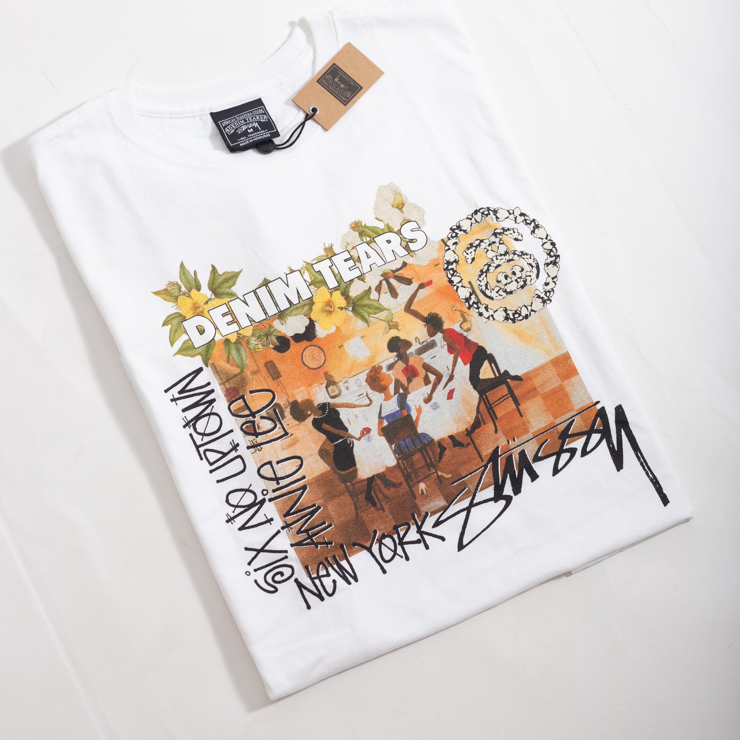 Camiseta Denim Tears x Stussy