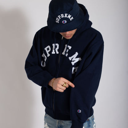 Jaqueta Supreme x Champion Azul