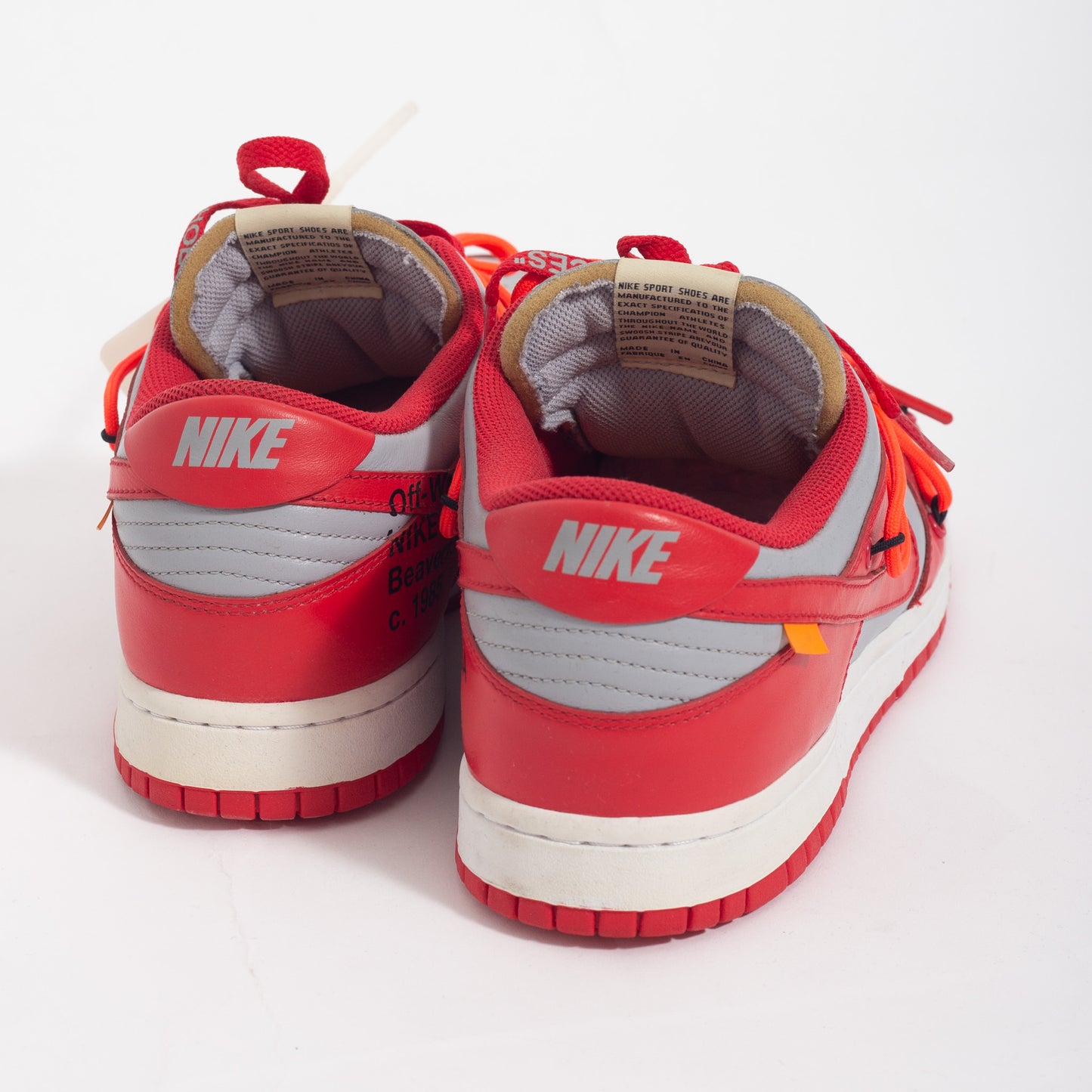 Off-White x Nike Dunk University Red (SEMINOVO)