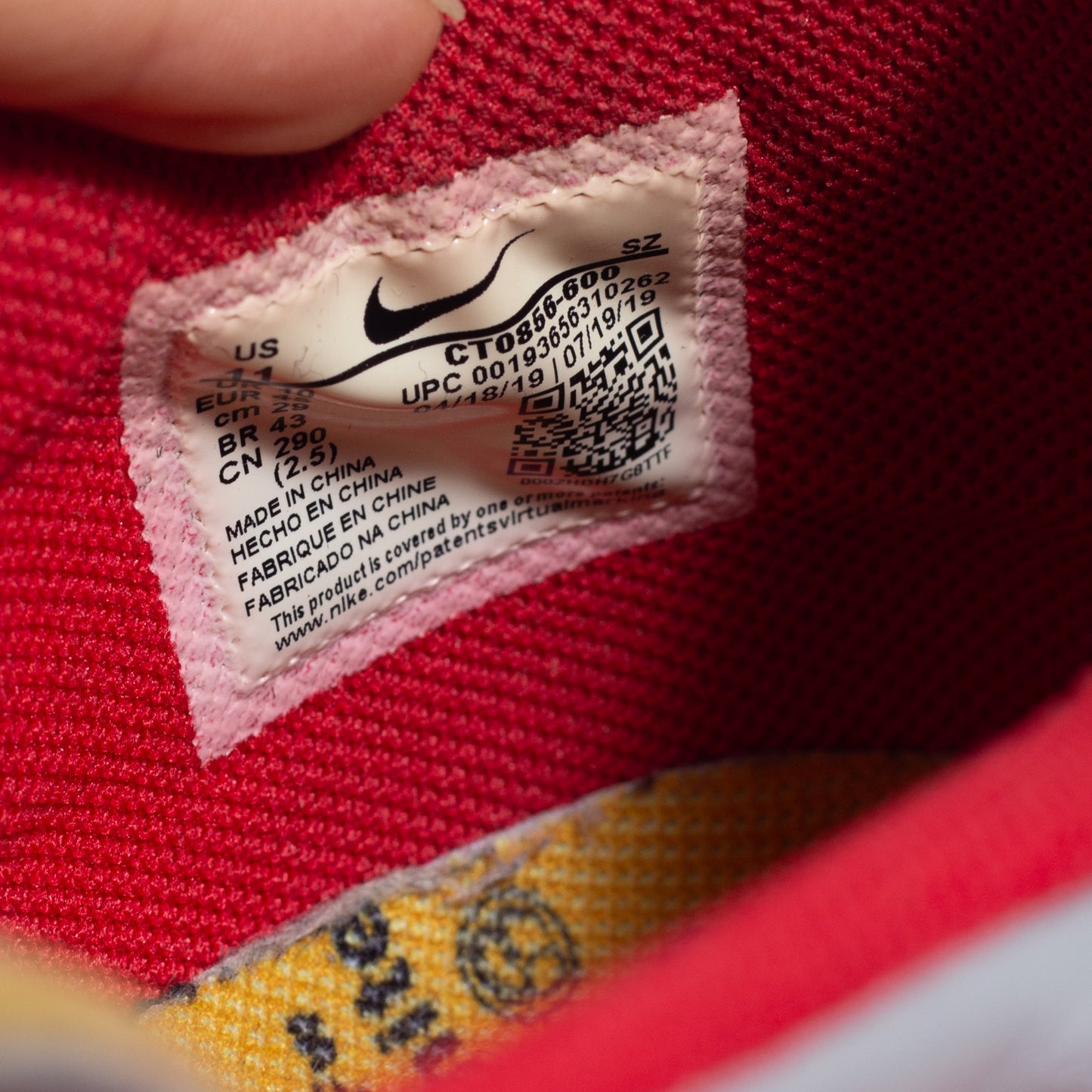 Off-White x Nike Dunk University Red (SEMINOVO)