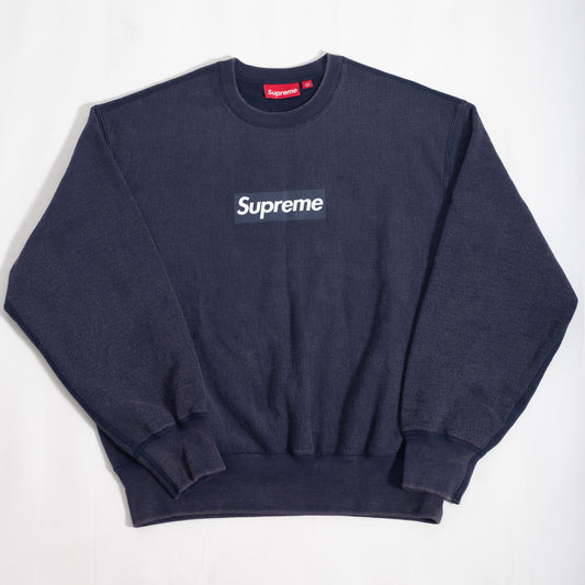 Crewneck Supreme Box Logo Azul