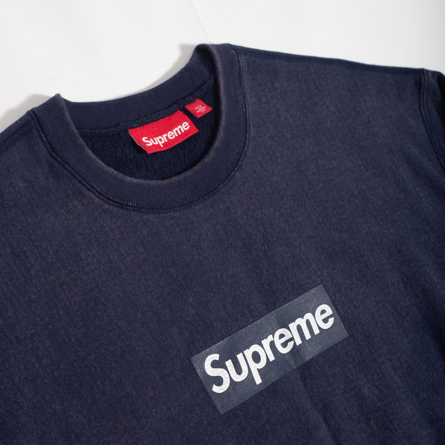 Crewneck Supreme Box Logo Azul