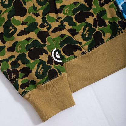 Jaqueta BAPE ABC Camo Crazy Shark Azul e Verde