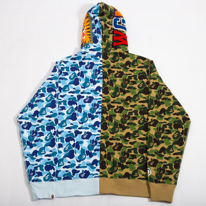 Jaqueta BAPE ABC Camo Crazy Shark Azul e Verde