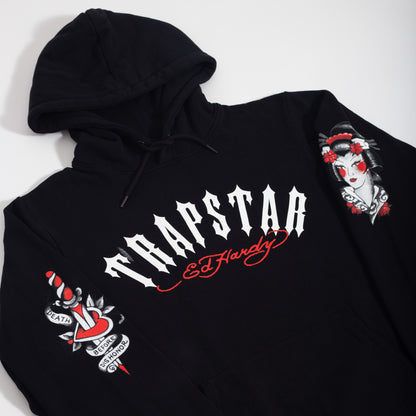 Moletom Trapstar x Ed Hardy Preto