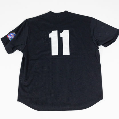 Jersey Supreme S Logo Baseball Henley Preto