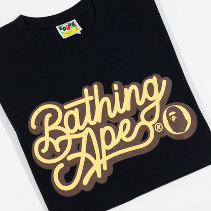 Camiseta BAPE Script Logo Tee Preta