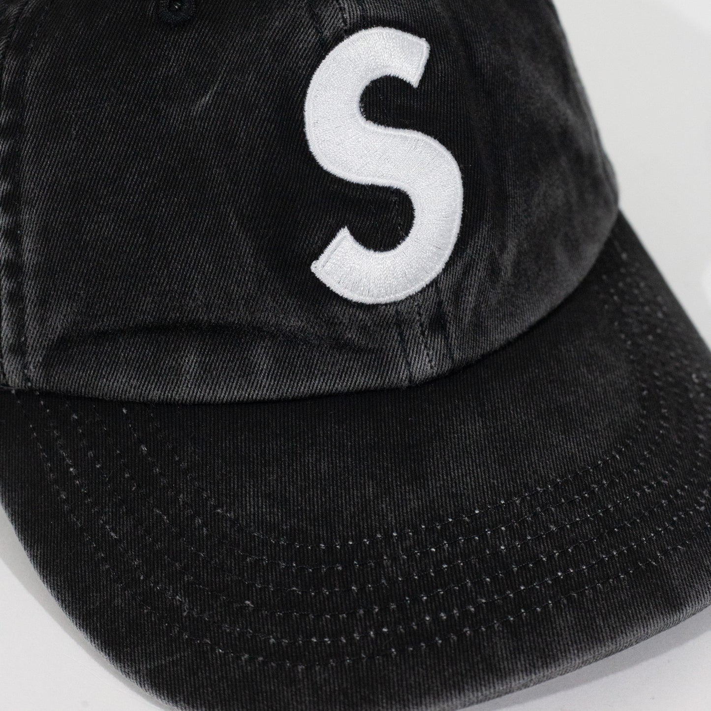 Bone Supreme Pigment Coated S Logo 6 Panel