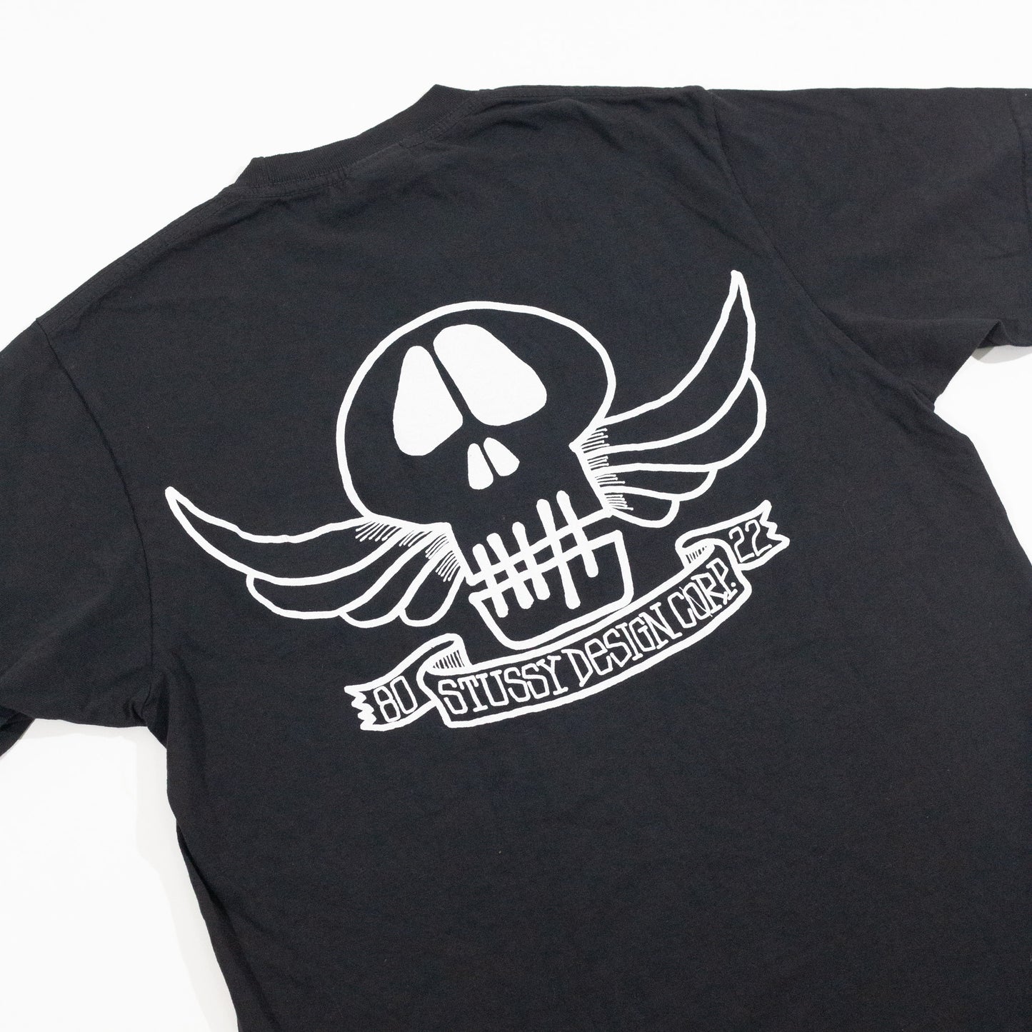 Camiseta Stussy Skull Wings Pig Dyed