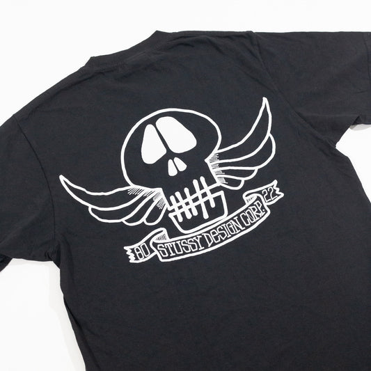 Camiseta Stussy Skull Wings Pig Dyed