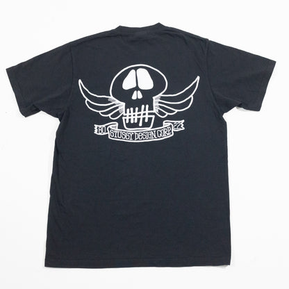 Camiseta Stussy Skull Wings Pig Dyed