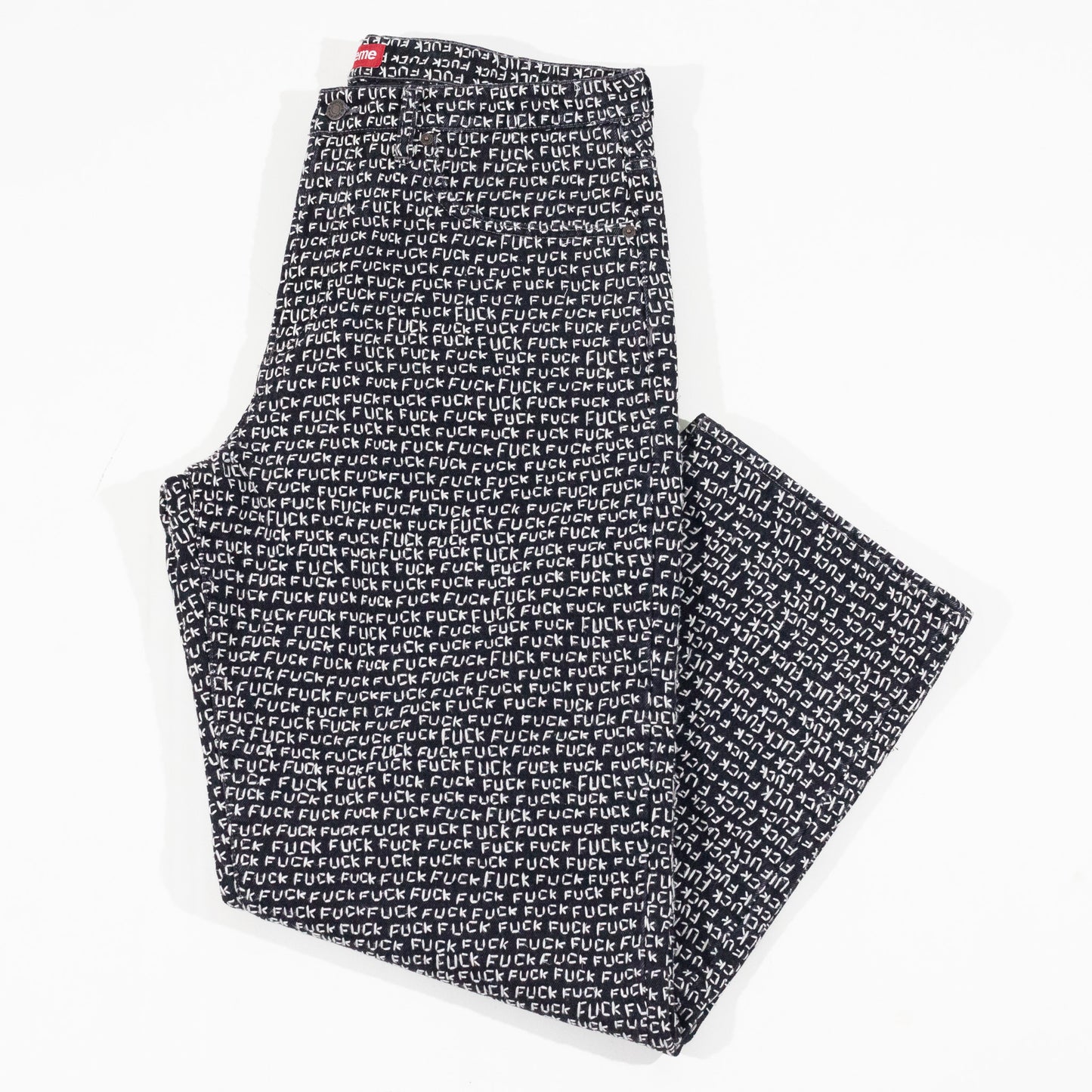 Calça Supreme Jeans Fuck Stich Loose Fit Jean