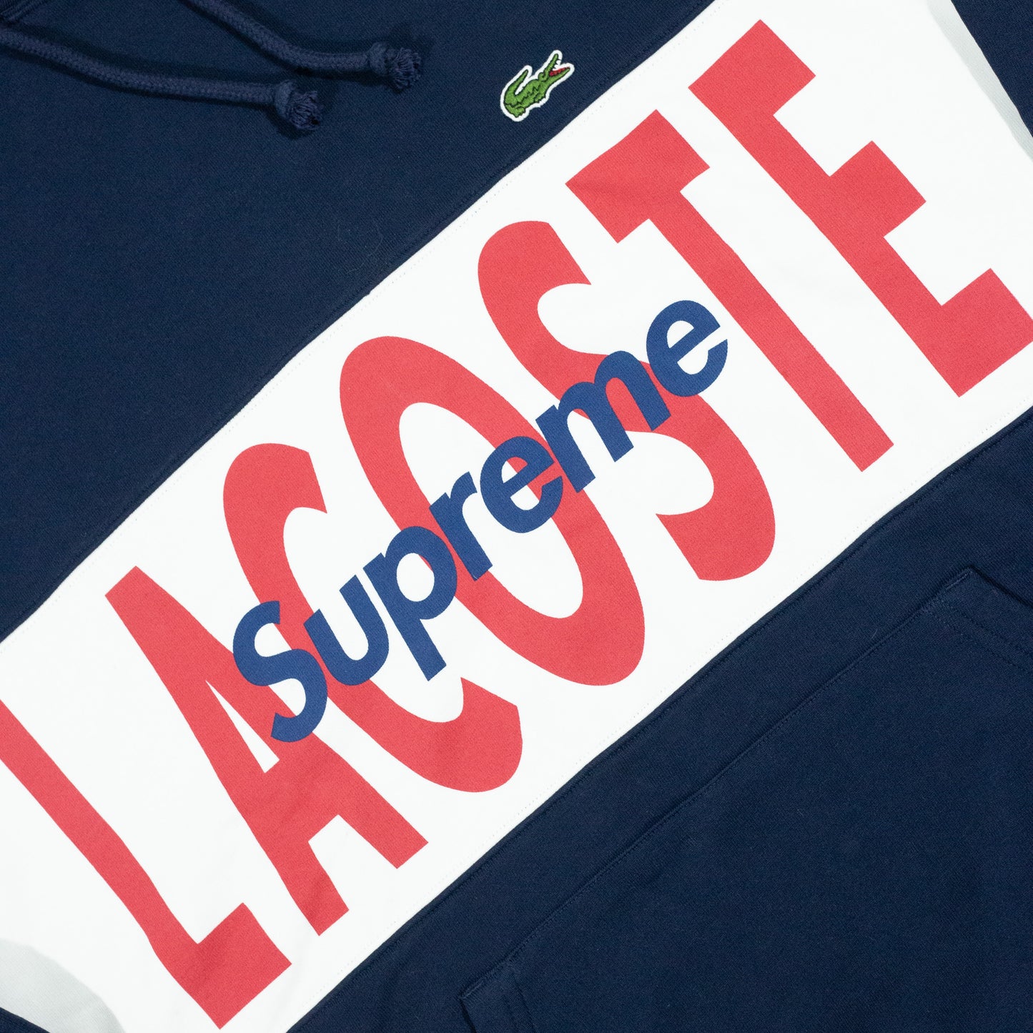 Moletom Supreme x Lacoste Logo Panel FW19