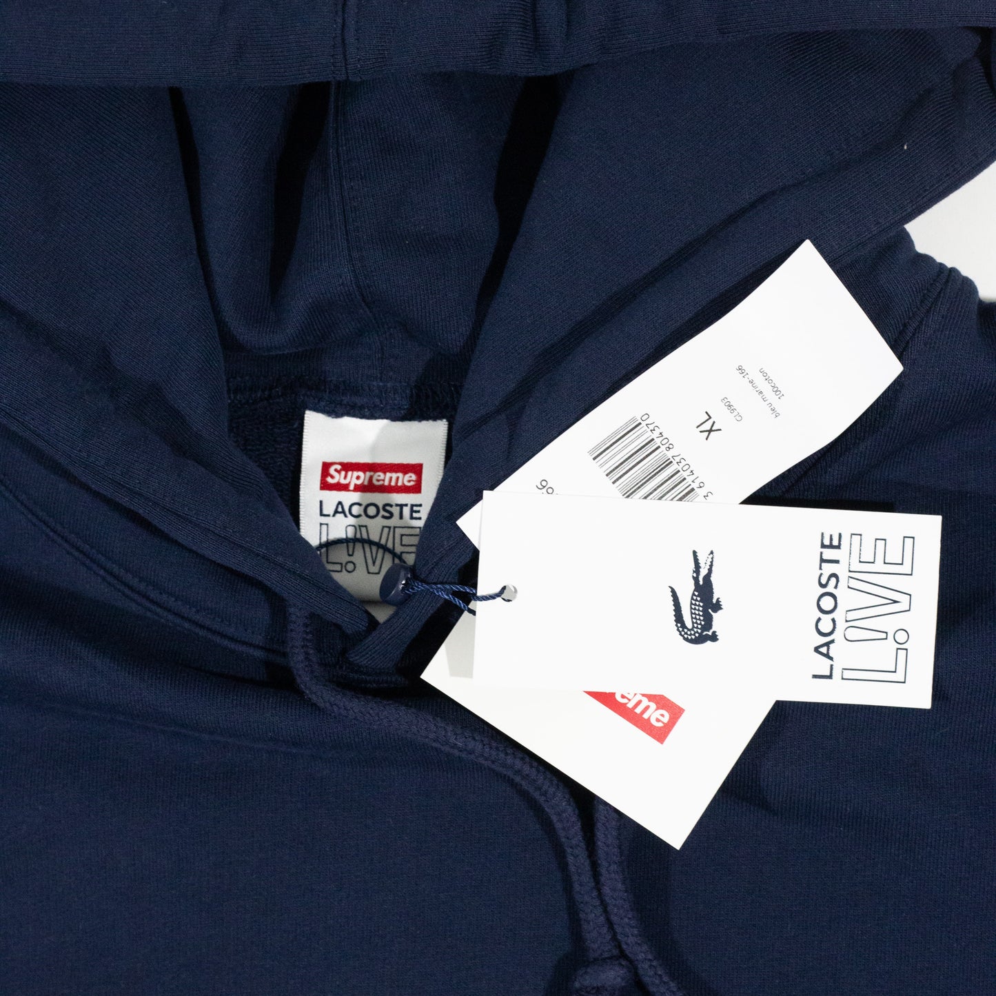 Moletom Supreme x Lacoste Logo Panel FW19