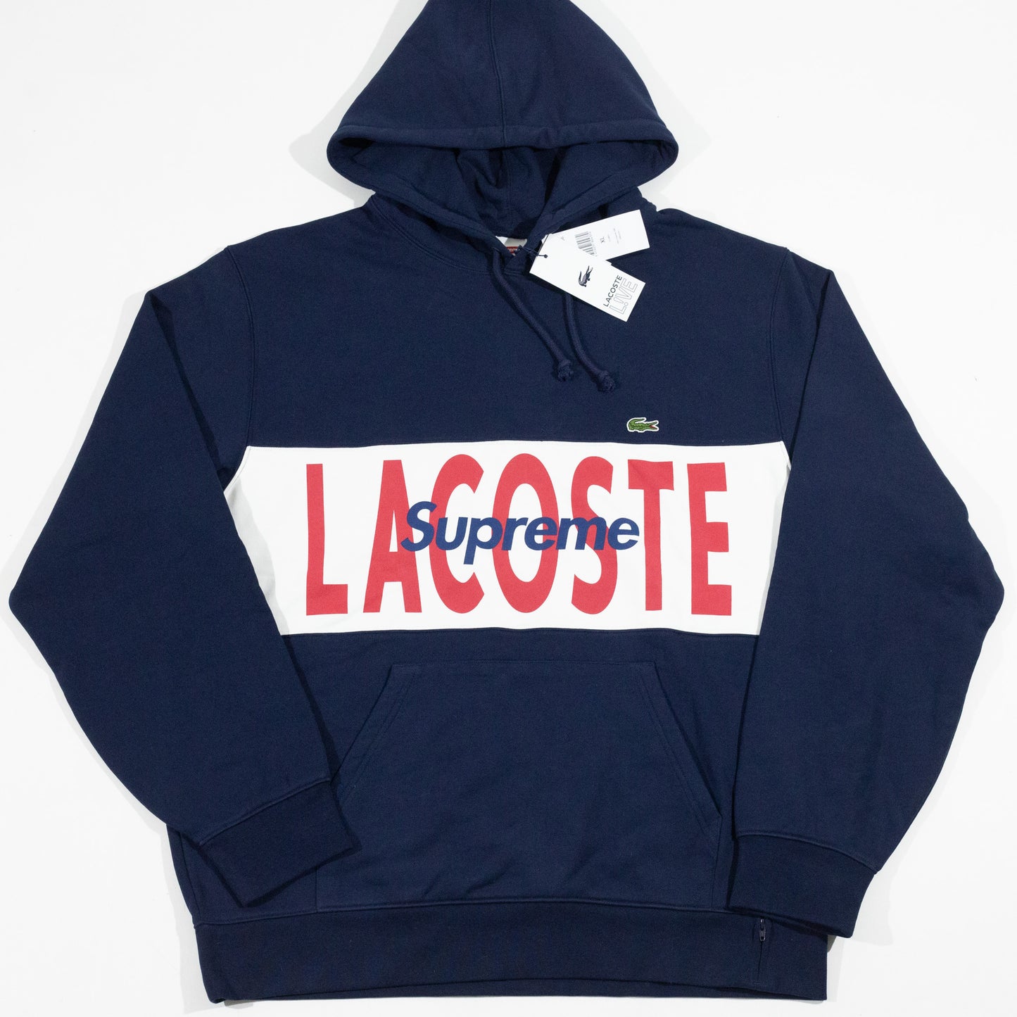 Moletom Supreme x Lacoste Logo Panel FW19