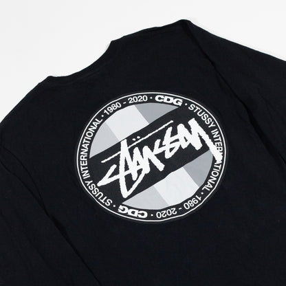 Camiseta Manga Longa Stussy x Comme Des Garçons