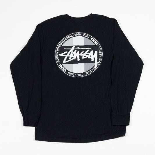 Camiseta Manga Longa Stussy x Comme Des Garçons