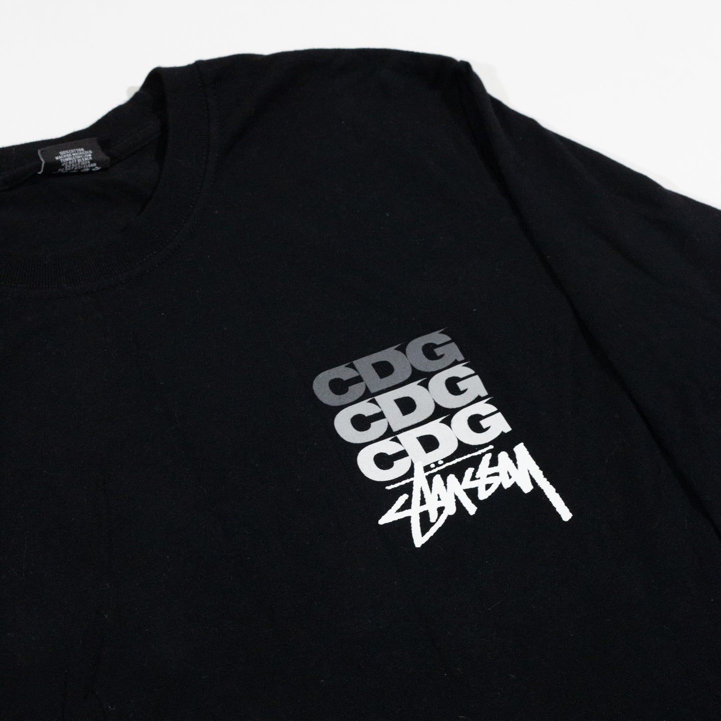 Camiseta Manga Longa Stussy x Comme Des Garçons