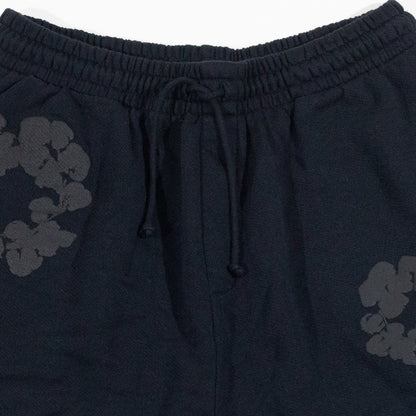 Bermuda Denim Mono Wreath Sweatshorts All Black