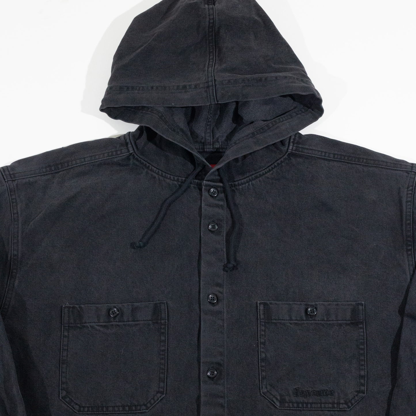 Jaqueta Supreme Hooded Denim Preto