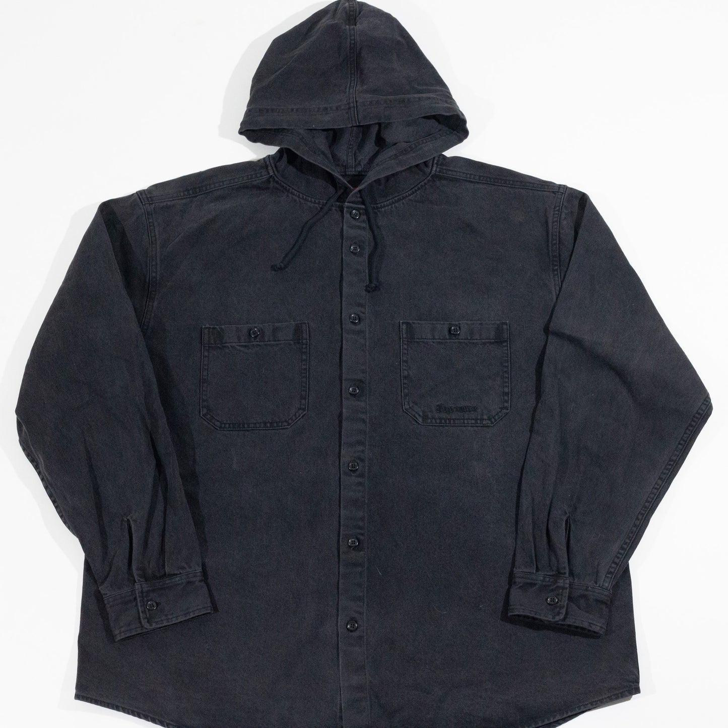 Jaqueta Supreme Hooded Denim Preto
