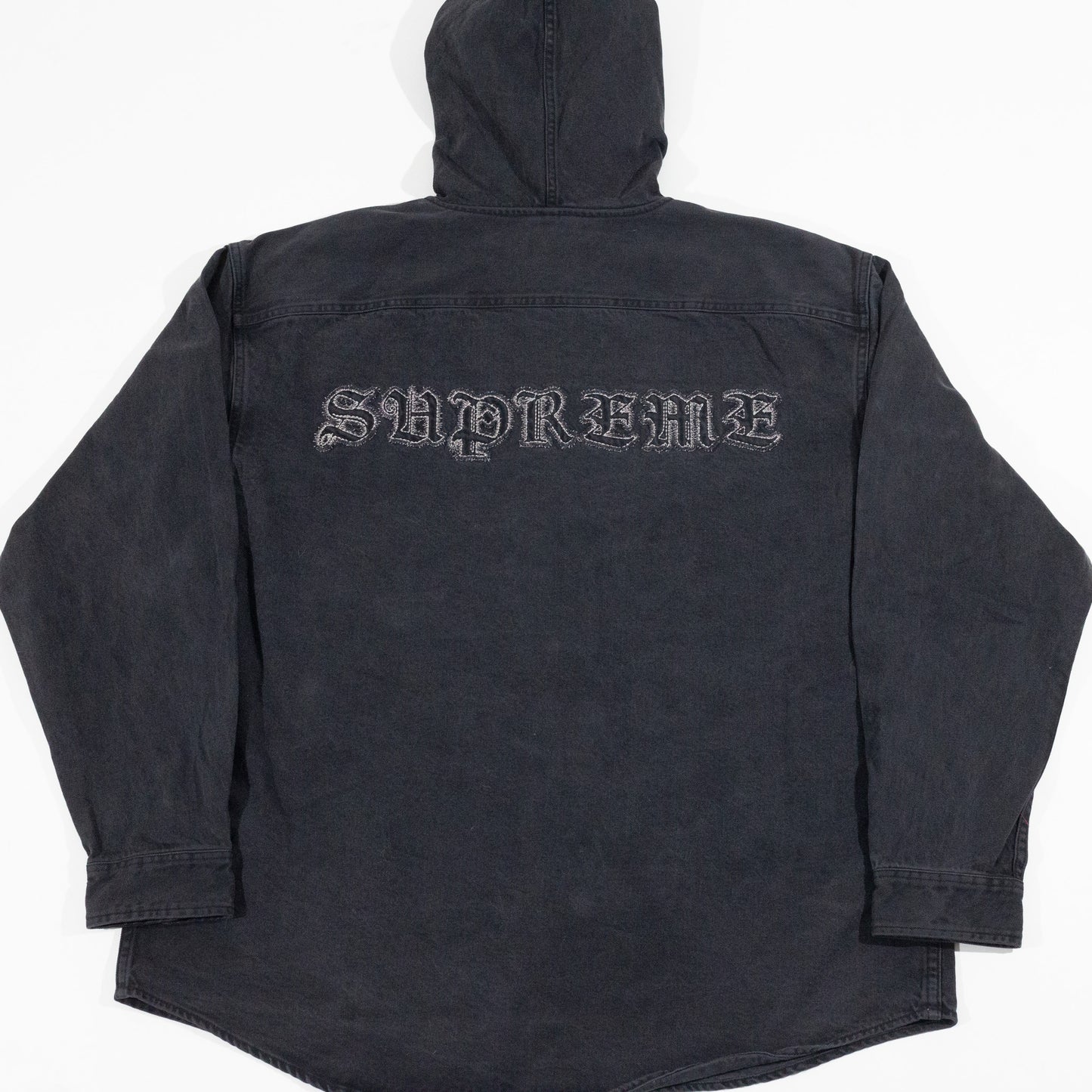 Jaqueta Supreme Hooded Denim Preto