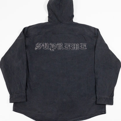 Jaqueta Supreme Hooded Denim Preto