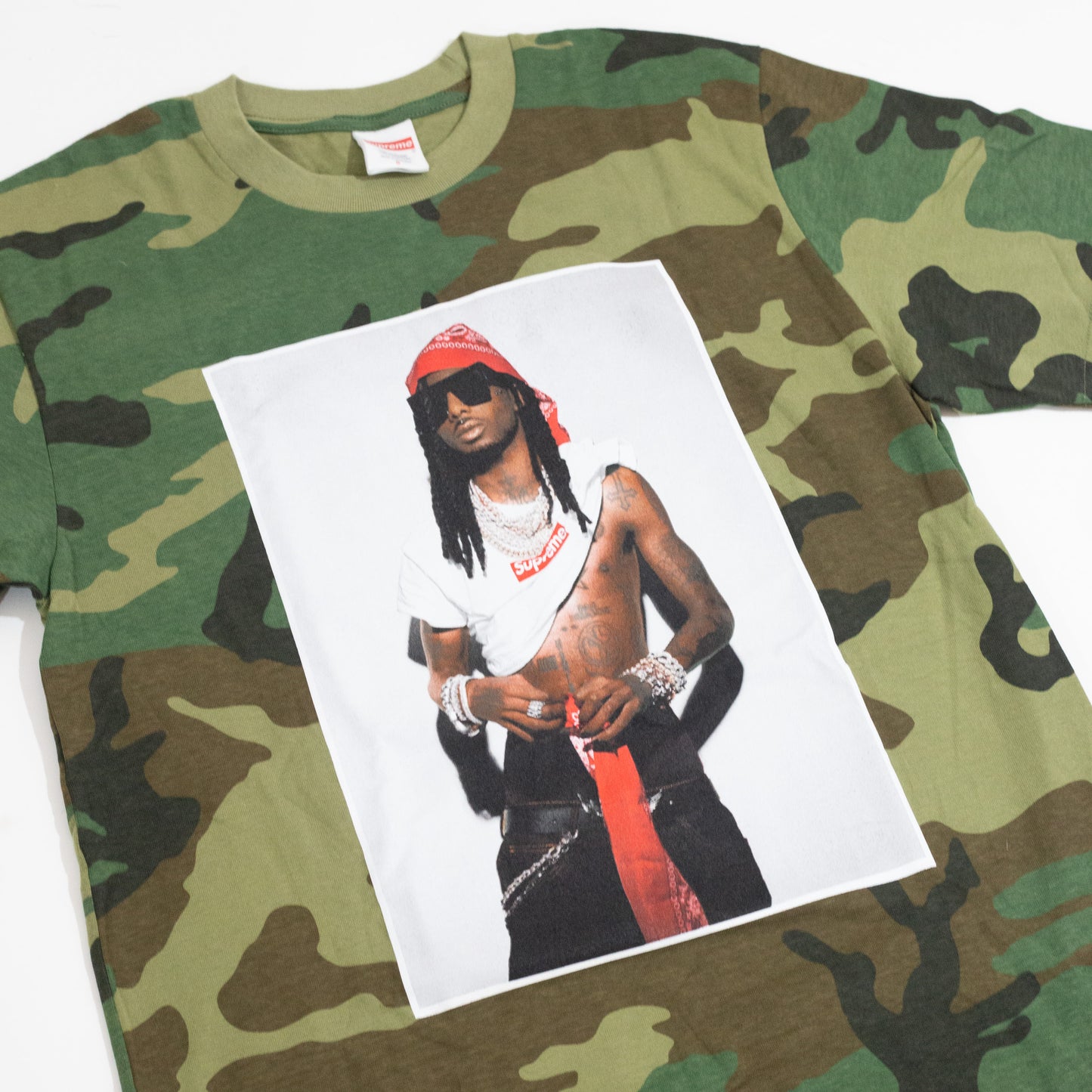 Camiseta Supreme Playboi Carti Camo