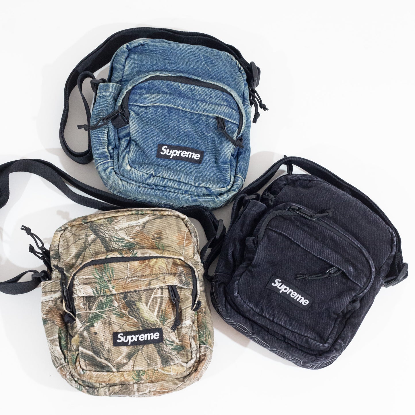 Shoulder Bag Supreme Denim Preta