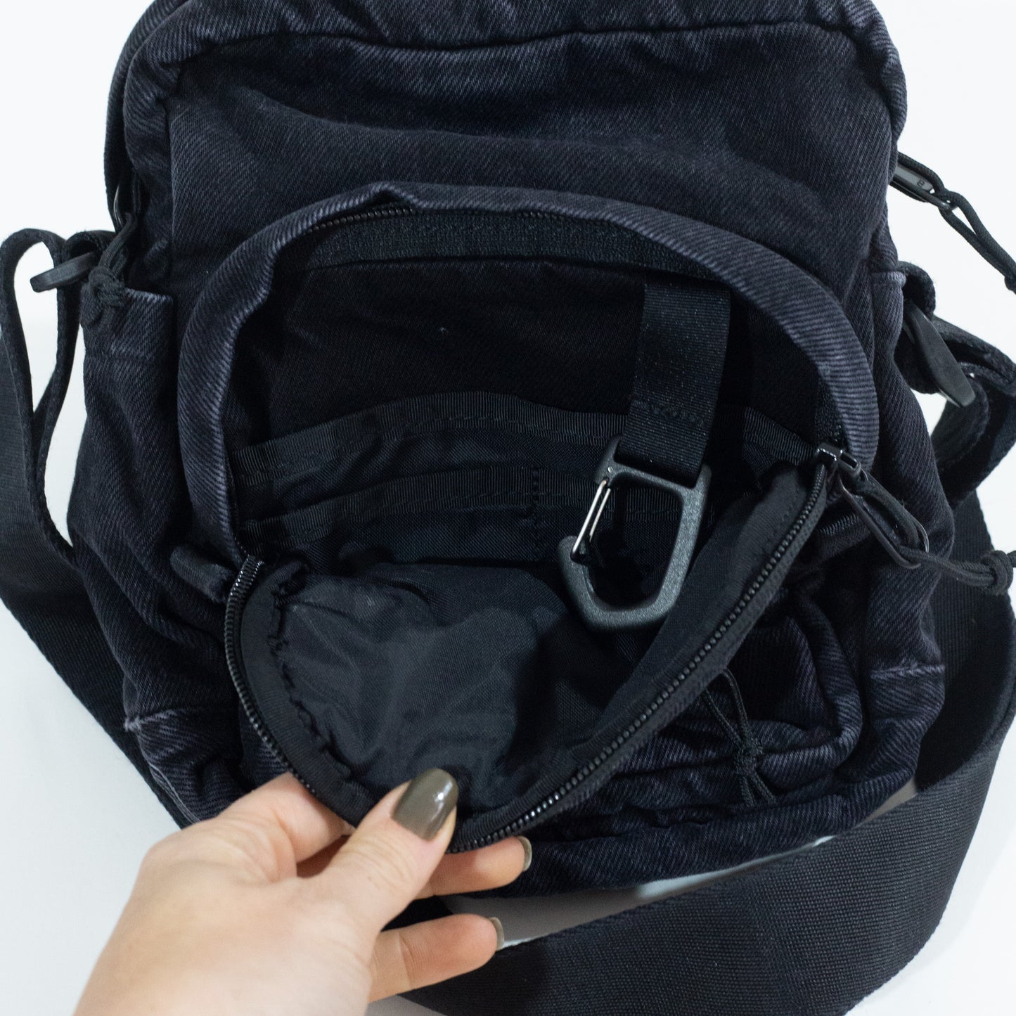 Shoulder Bag Supreme Denim Preta