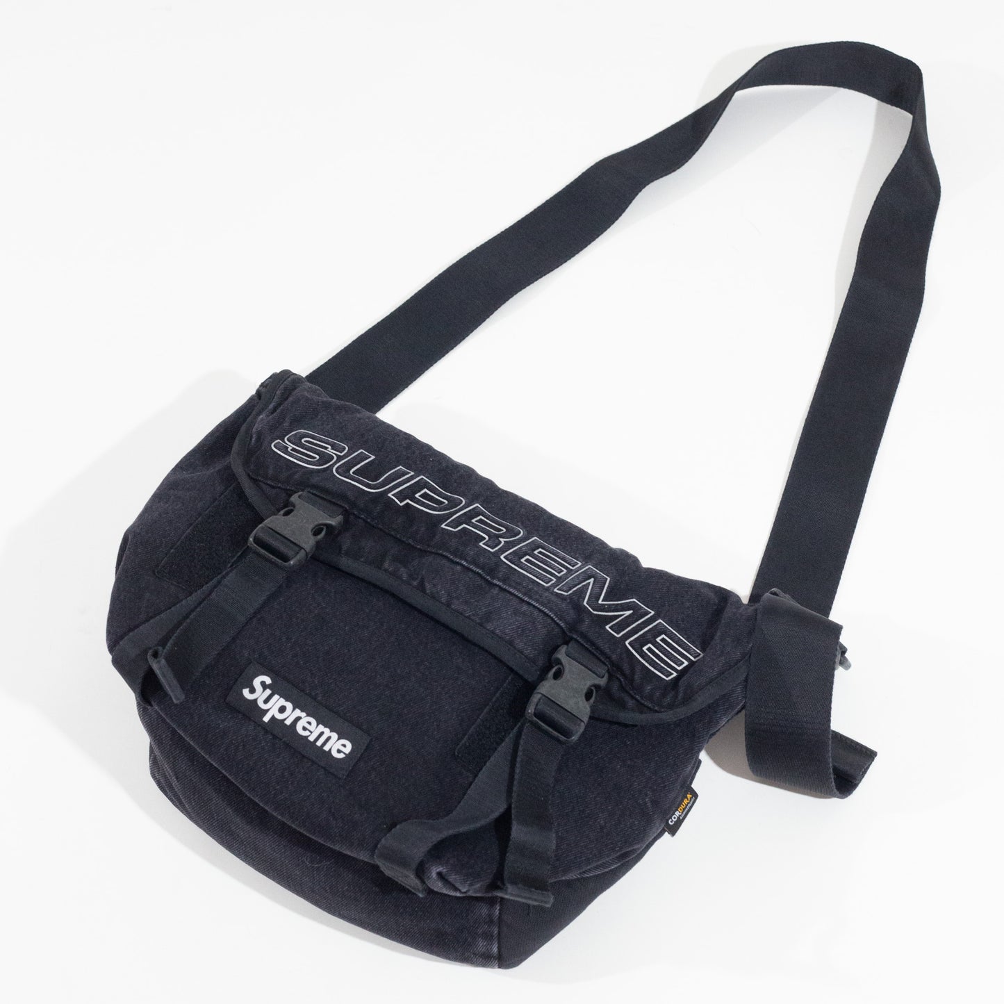 Mini Shoulder Bag Supreme Denim Preta