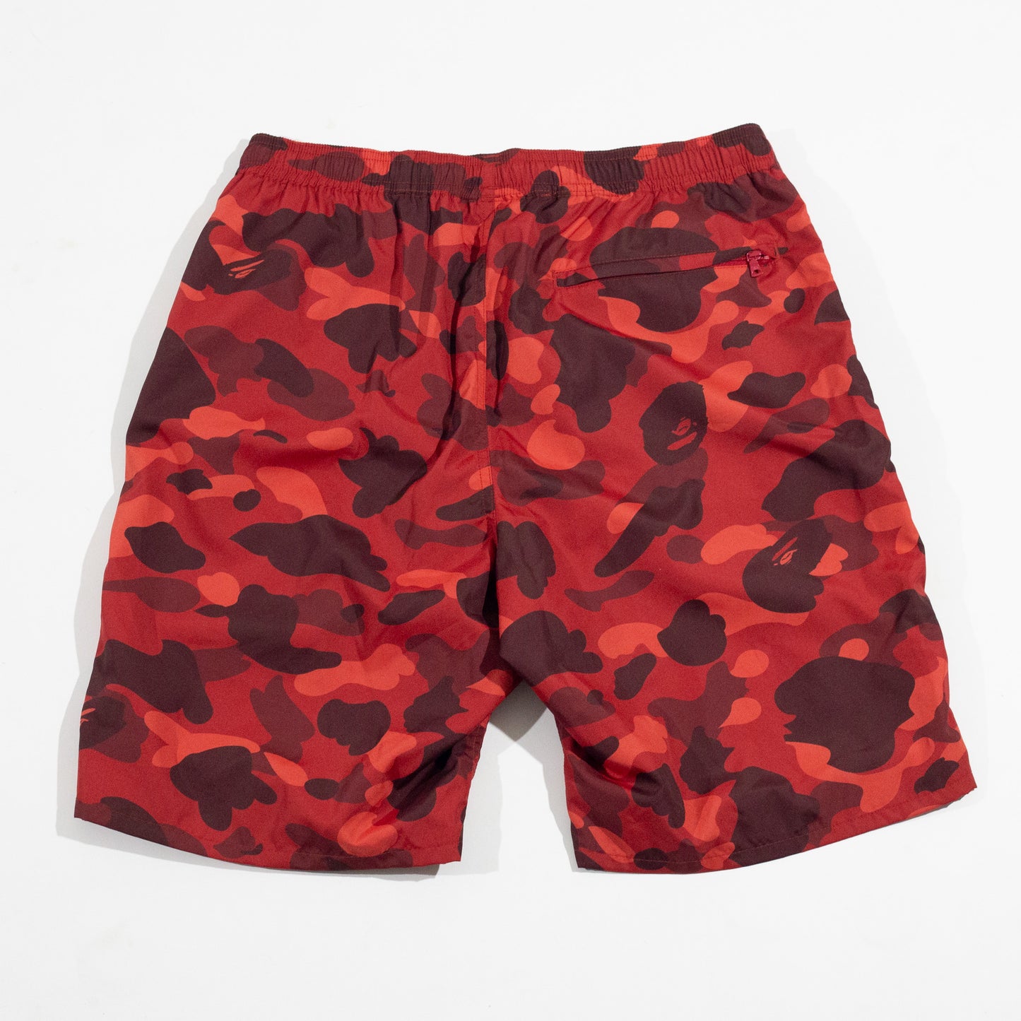 Bermuda BAPE Colour Camo One Point Beach Vermelha